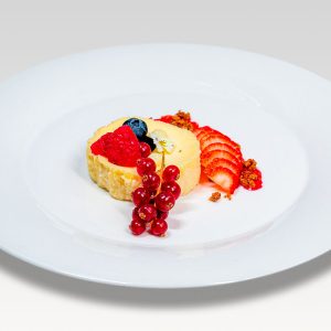 Tarta de Queso Payoyo al Horno con Frutos Rojos