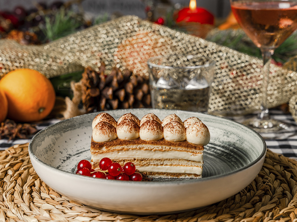 Tiramisú con bizcocho de azúcar moscovado